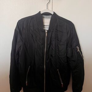 Babaton Classic Black Bomber Jacket
